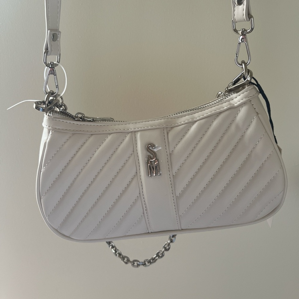 Steve Madden white shoulder bag